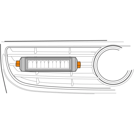 Комплект интеграции LED фар для решетки радиатора MB Sprinter W906 2009 -2013 | Стандартный | ECE сертифицированный