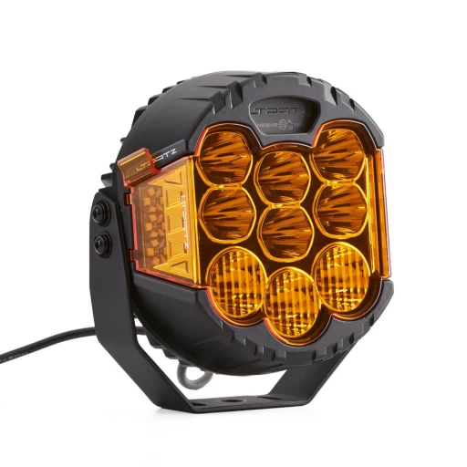 Rave-X 7 Дюймовая Крышка для LED Света | Оранжевая