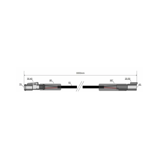 LED удлинительный кабель 3м DT -50W