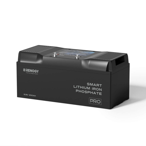 12V 200Ah Pro Smart Ličio LiFePO4 Baterija su „Bluetooth“ ir Savęs šildymo funkcija