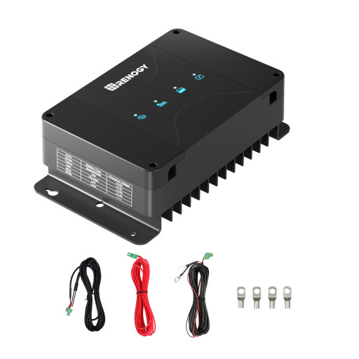12V 30A dvigubo įėjimo DC–DC bortinis akumuliatoriaus įkroviklis su MPPT